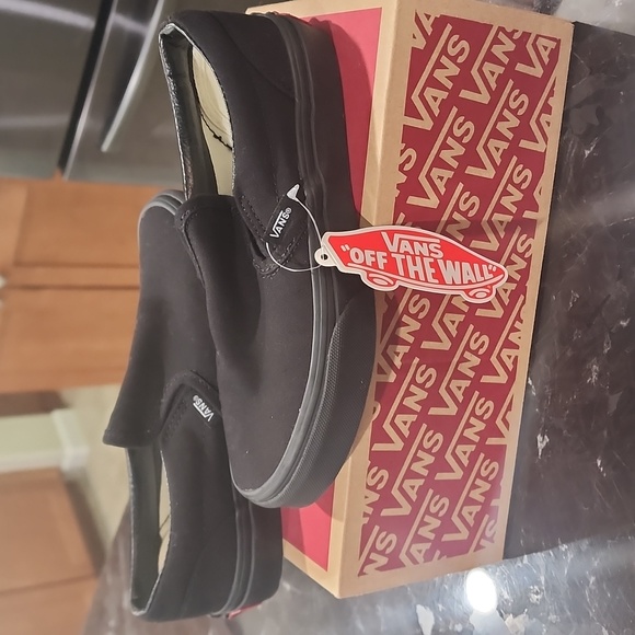 Vans Other - VANS black classic slip on size 2